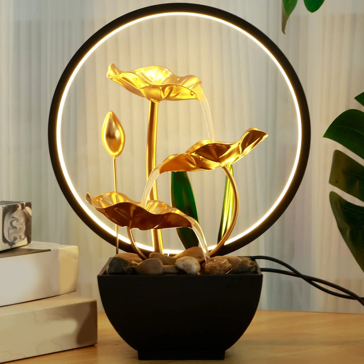 Grand Lotus Nightlight Fortune Fountain