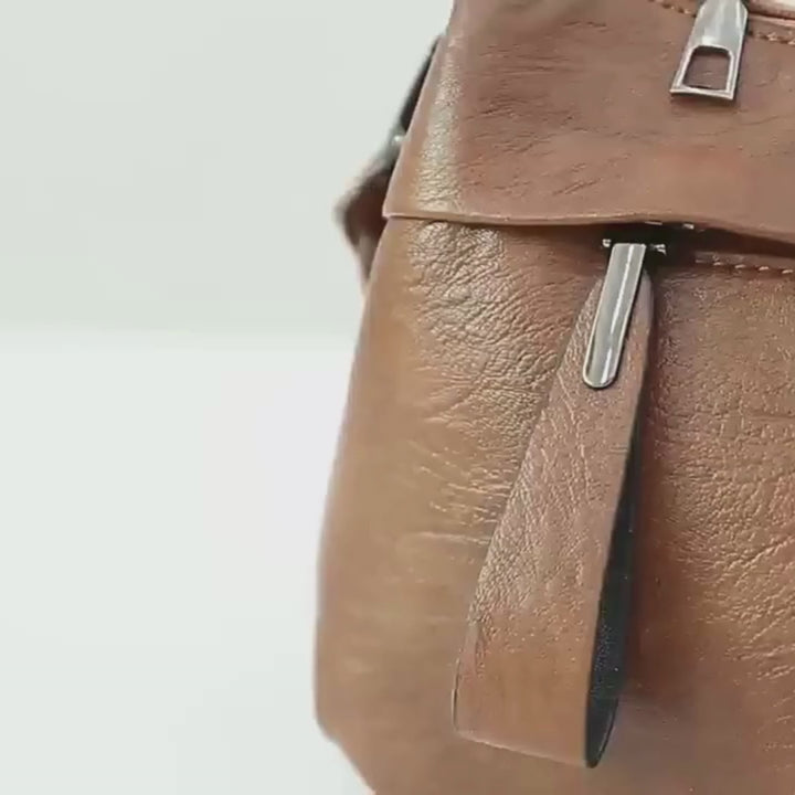 Classic Leather Crossbody Bag